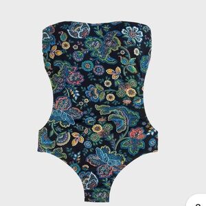 nwt j crew Paisley Print Swimsuit - Multicolor size 0
